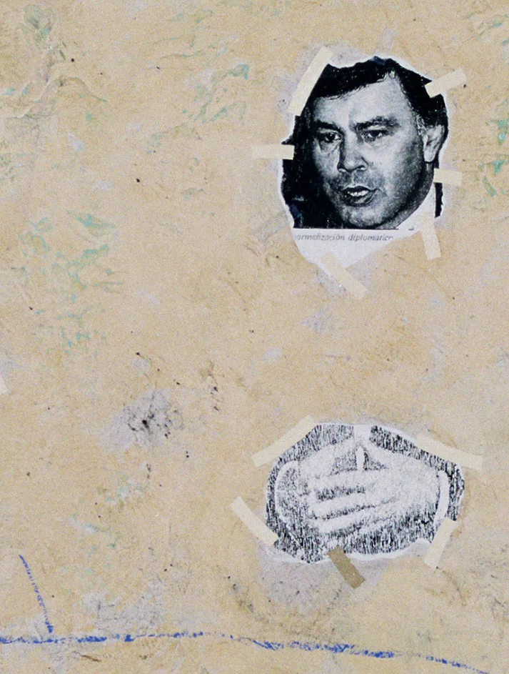 Detalle de la obra Última cena socialista de Guillermo Pérez 'Ullate'