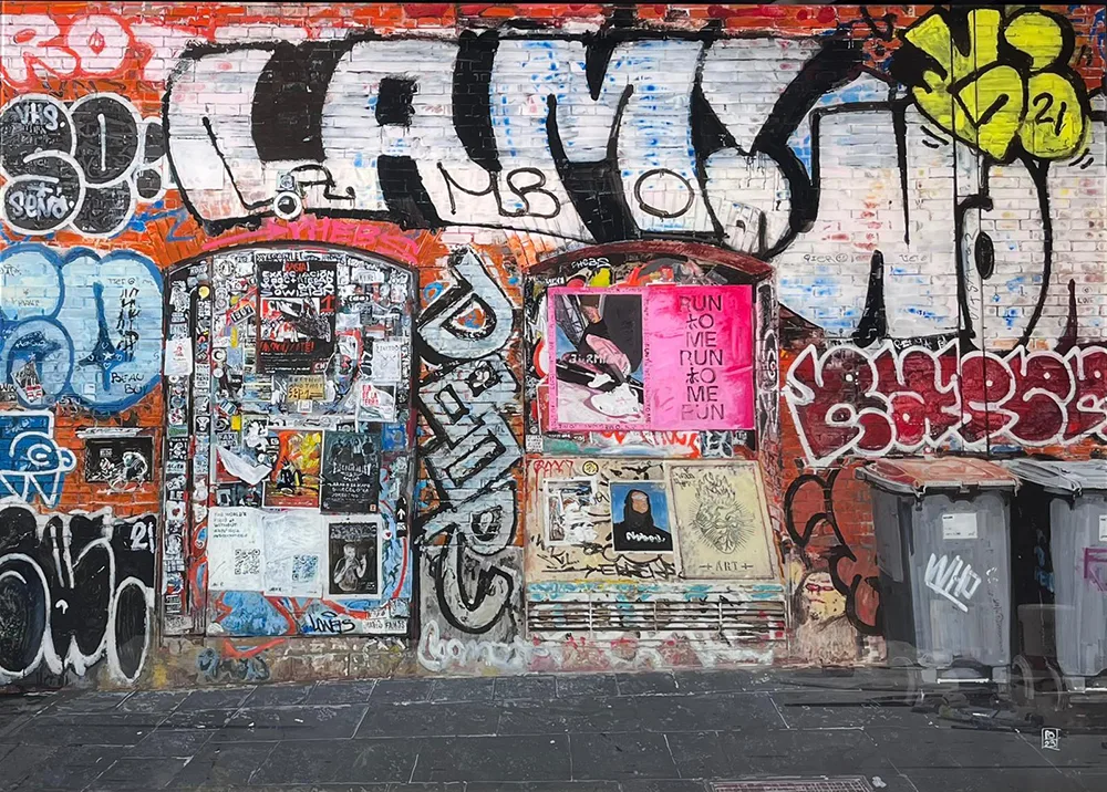 Cristal 3 de Pablo Ochoa de Olza. Exposición Graffiti.